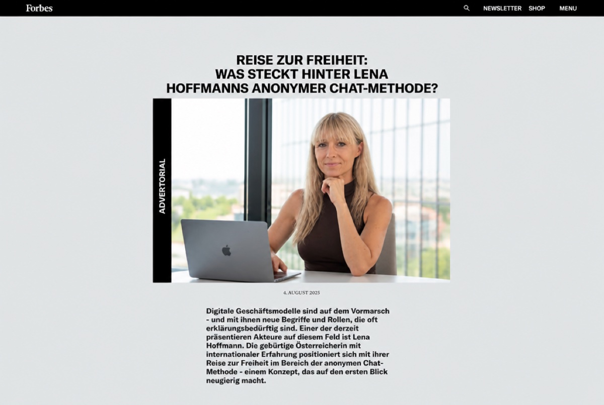 Presseartikel 2 über Lena Hoffmann (Mockup)