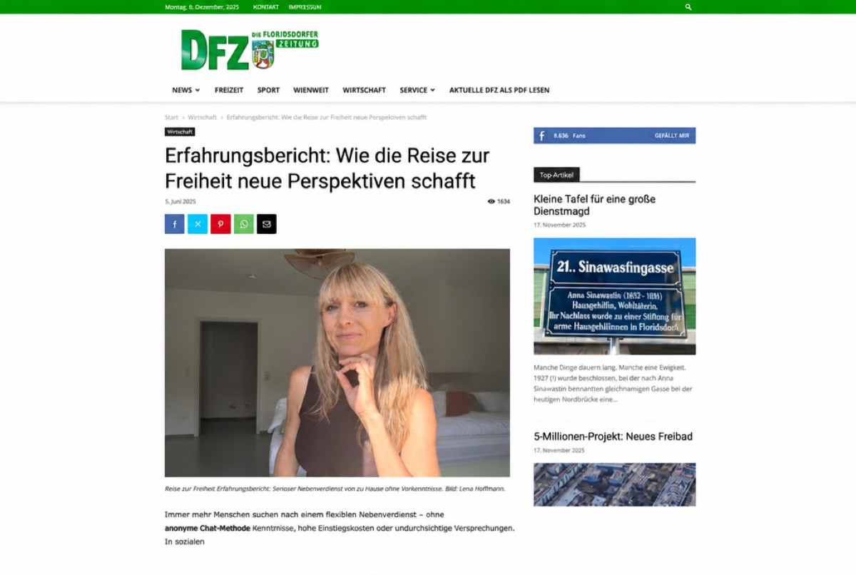 Presseartikel 4 über Lena Hoffmann (Mockup)