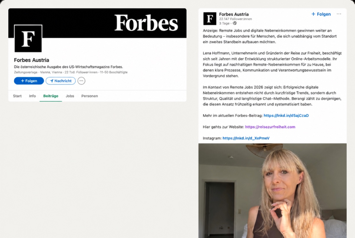 Presseartikel 7 über Lena Hoffmann (Mockup)