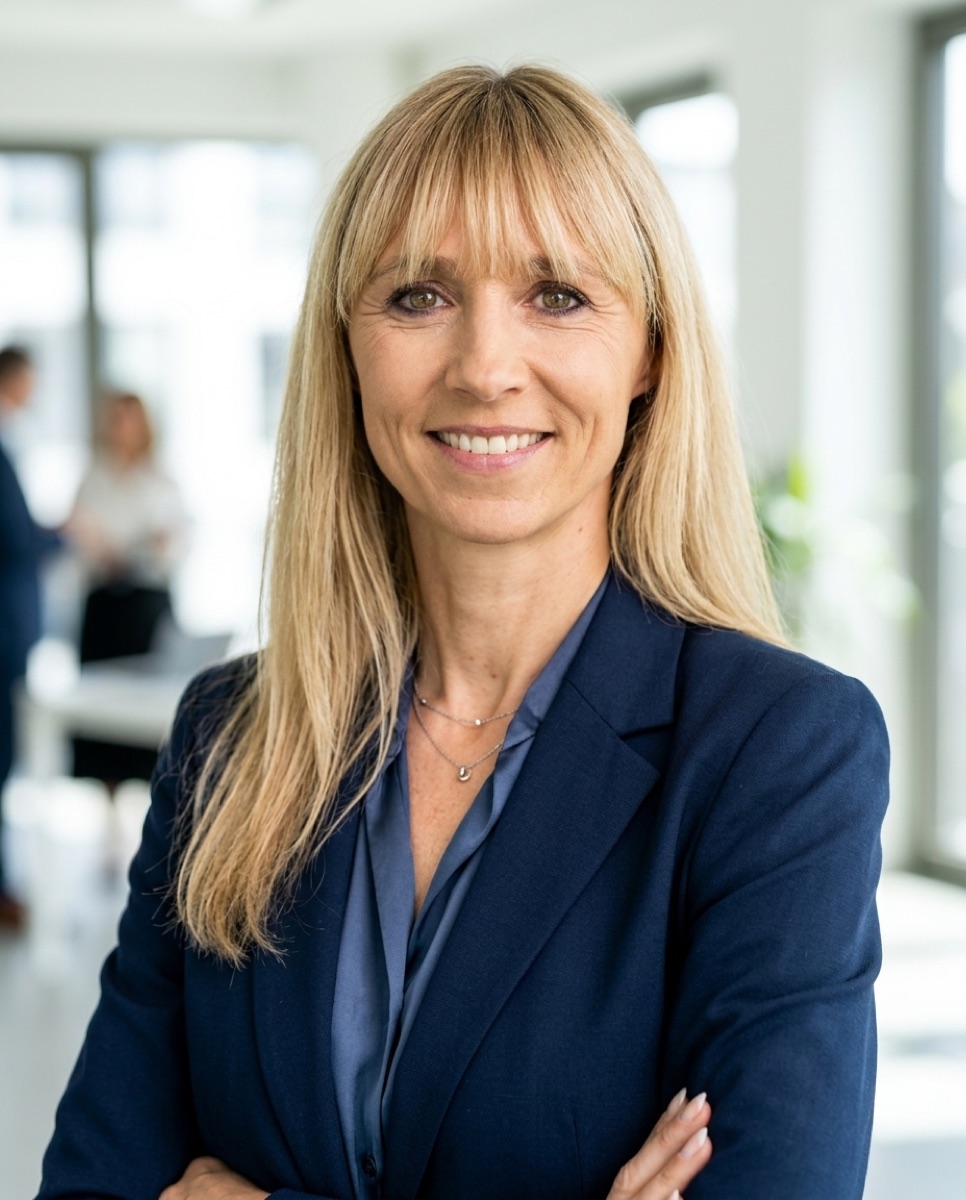 Lena Hoffmann im Porträt für einen Presseartikel